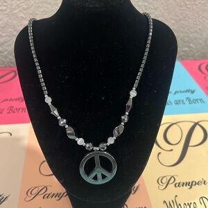 Peace pearls necklace